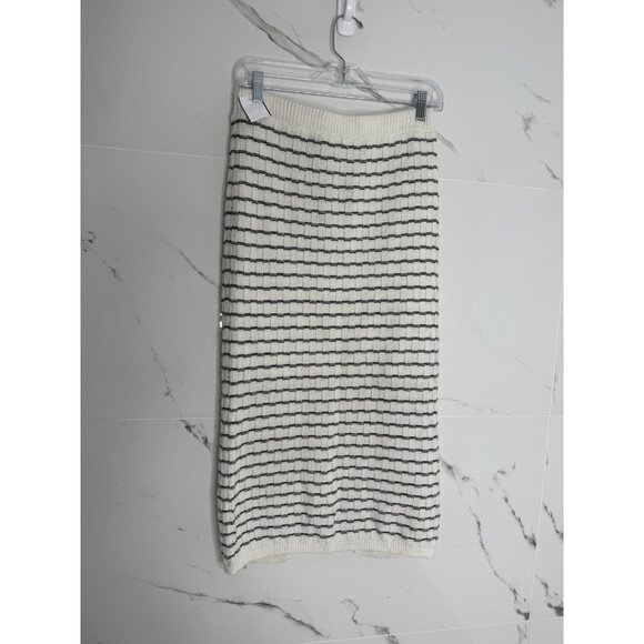 Freshman 1996 Urban Outfitters Black & White Crochet Maxi Skirt Women's L - Picture 1 of 10